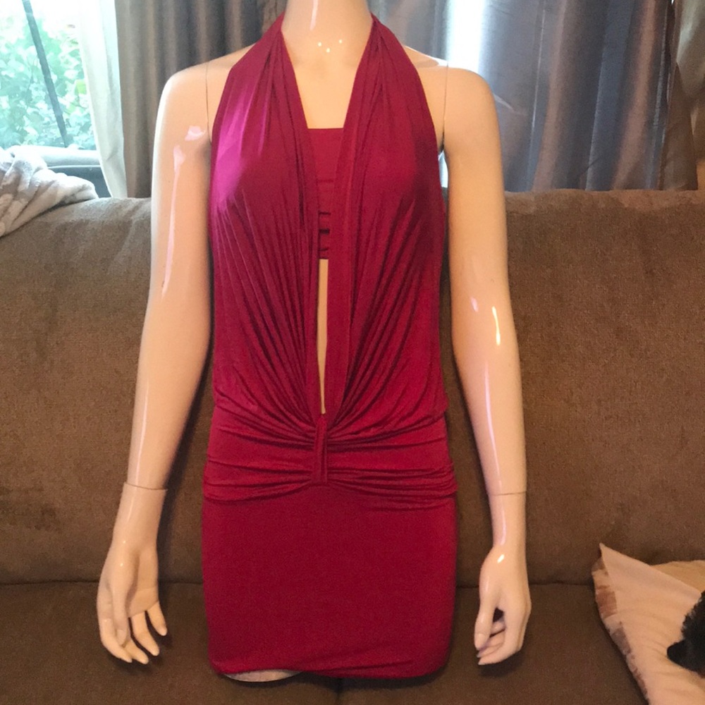 Magenta knock out dress